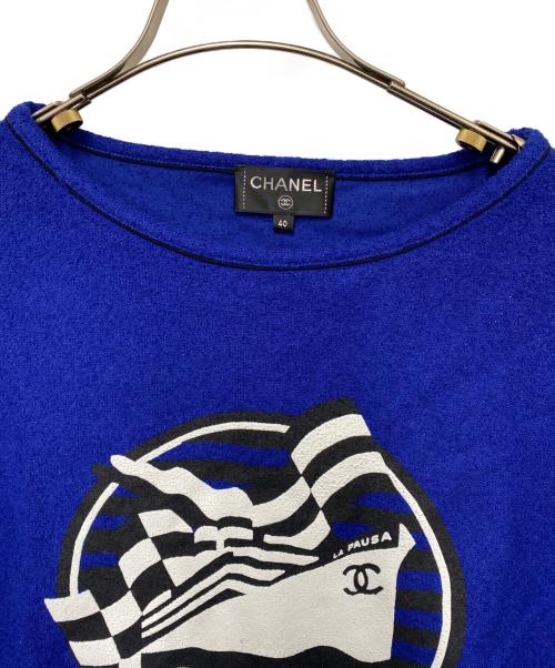 CHANEL（シャネル）CHANEL (シャネル) 半袖シャツ ブルー サイズ:40の古着・服飾アイテム