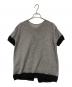 PRADA（プラダ）の古着「半袖ニット」｜グレー×ブラック