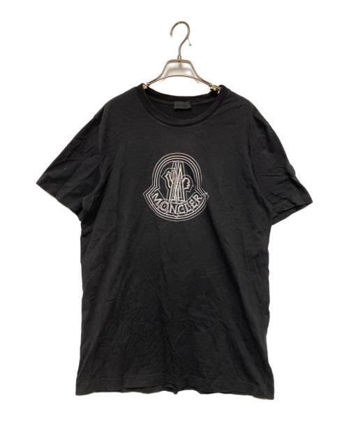 MONCLER（モンクレール）MONCLER (モンクレール) 半袖カットソー ブラック サイズ:Lの古着・服飾アイテム