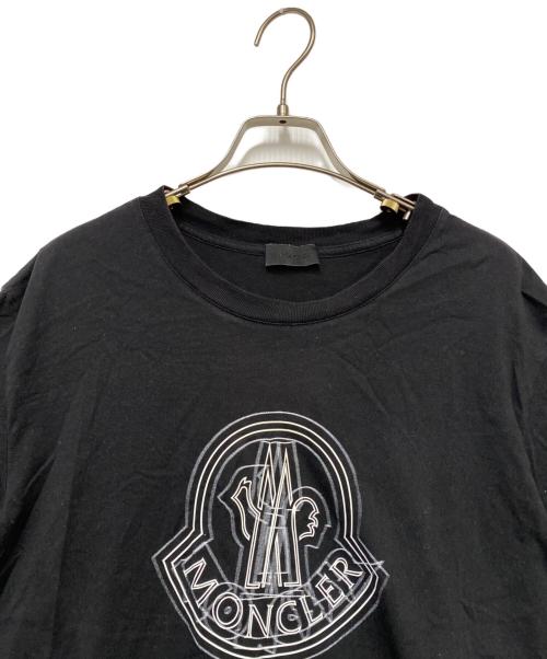MONCLER（モンクレール）MONCLER (モンクレール) 半袖カットソー ブラック サイズ:Lの古着・服飾アイテム