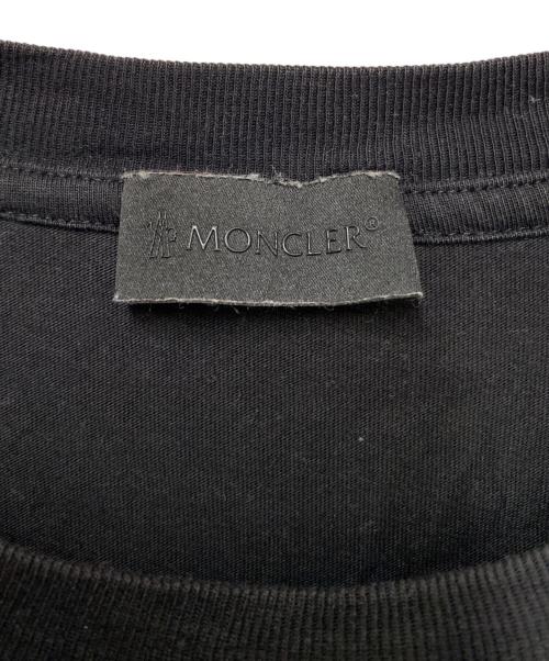MONCLER（モンクレール）MONCLER (モンクレール) 半袖カットソー ブラック サイズ:Lの古着・服飾アイテム