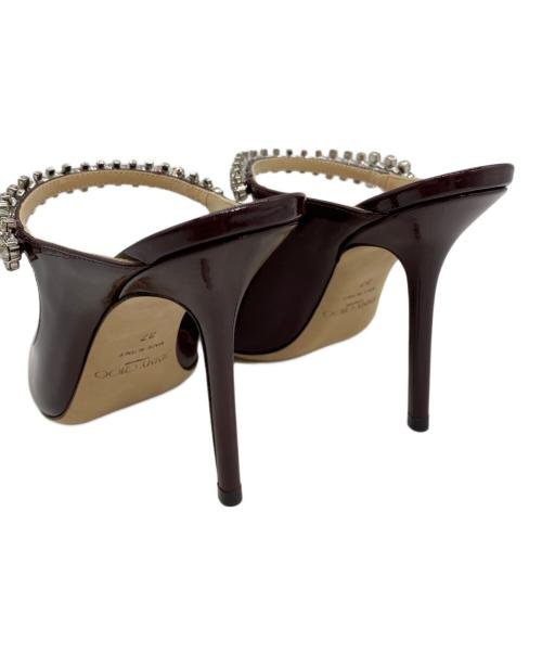JIMMY CHOO（ジミーチュウ）JIMMY CHOO (ジミーチュウ) ビジューエナメルパンプス ブラウン サイズ:37の古着・服飾アイテム