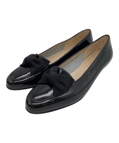 Salvatore Ferragamo（サルヴァトーレ フェラガモ）Salvatore Ferragamo (サルヴァトーレ フェラガモ) レザーパンプス ブラック サイズ:7の古着・服飾アイテム