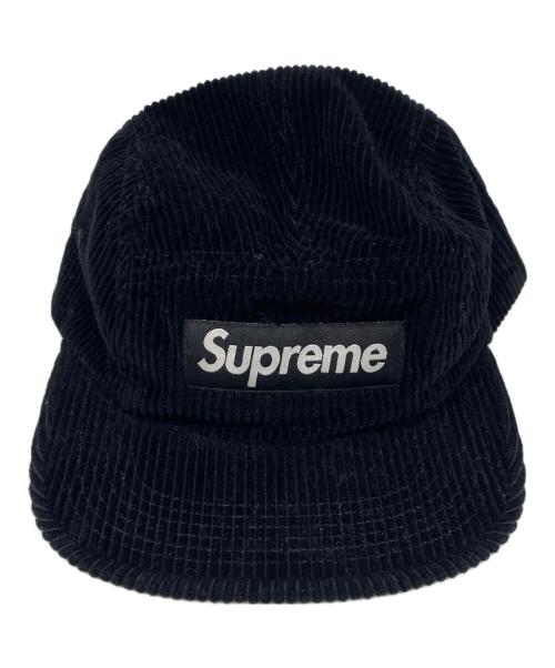 SUPREME（シュプリーム）SUPREME (シュプリーム) コーデュロイキャップ ブラックの古着・服飾アイテム
