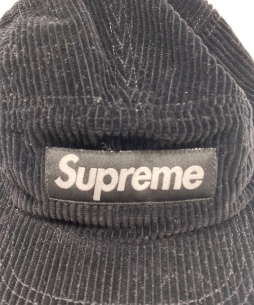 SUPREME（シュプリーム）SUPREME (シュプリーム) コーデュロイキャップ ブラックの古着・服飾アイテム