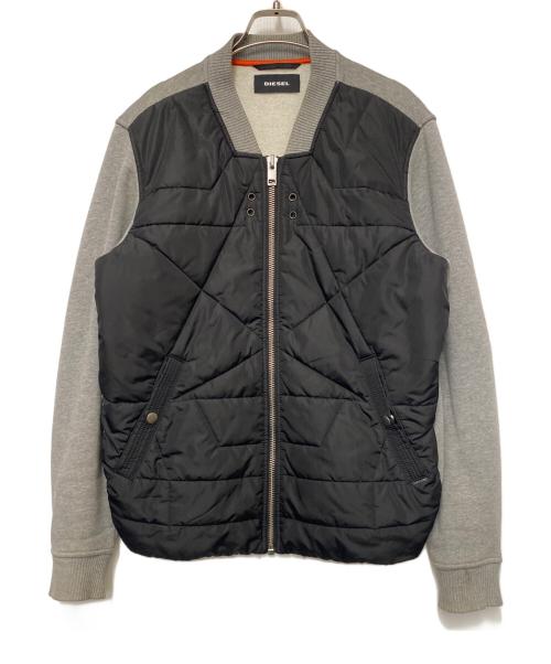 DIESEL（ディーゼル）DIESEL (ディーゼル) ブルゾン グレー×ブラック サイズ:Sの古着・服飾アイテム