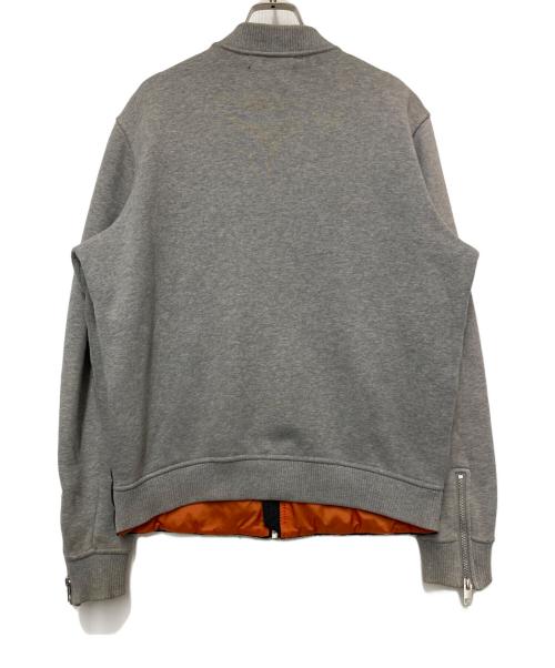 DIESEL（ディーゼル）DIESEL (ディーゼル) ブルゾン グレー×ブラック サイズ:Sの古着・服飾アイテム