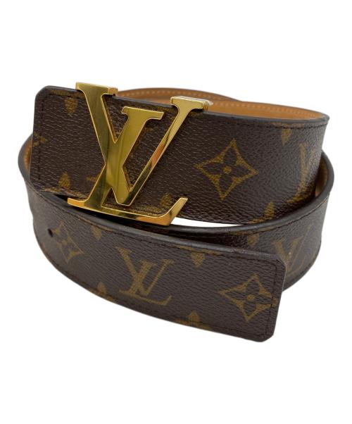 LOUIS VUITTON（ルイ ヴィトン）LOUIS VUITTON (ルイ ヴィトン) サンチュール・LVイニシアベルト ブラウンの古着・服飾アイテム