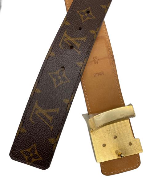 LOUIS VUITTON（ルイ ヴィトン）LOUIS VUITTON (ルイ ヴィトン) サンチュール・LVイニシアベルト ブラウンの古着・服飾アイテム