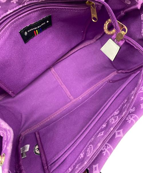 CASTELBAJAC（カステルバジャック）CASTELBAJAC (カステルバジャック) CASTELBAJAC　ハンドバッグ パープルの古着・服飾アイテム