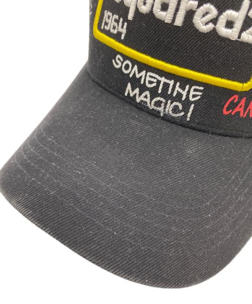 DSQUARED2（ディースクエアード）DSQUARED2 (ディースクエアード) DSQUARED2　キャップ ブラックの古着・服飾アイテム