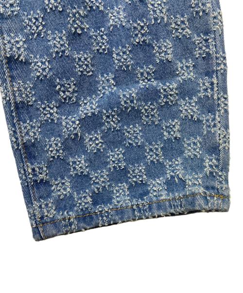 mnml（ミニマル）MNML (ミニマル) チェッカーストレートデニム インディゴ サイズ:40の古着・服飾アイテム