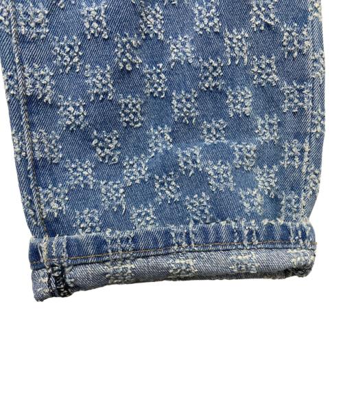 mnml（ミニマル）MNML (ミニマル) チェッカーストレートデニム インディゴ サイズ:40の古着・服飾アイテム