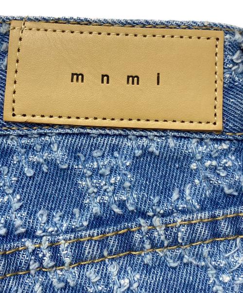 mnml（ミニマル）MNML (ミニマル) チェッカーストレートデニム インディゴ サイズ:40の古着・服飾アイテム