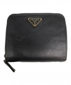 PRADAプラダ）の古着「2つ折り財布」｜ブラック