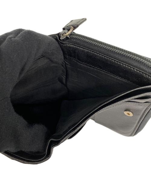 PRADA（プラダ）PRADA (プラダ) 2つ折り財布 ブラックの古着・服飾アイテム