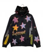 SUPREMEシュプリーム）の古着「Gonz Stars Hooded Sweatshirt」｜ブラック