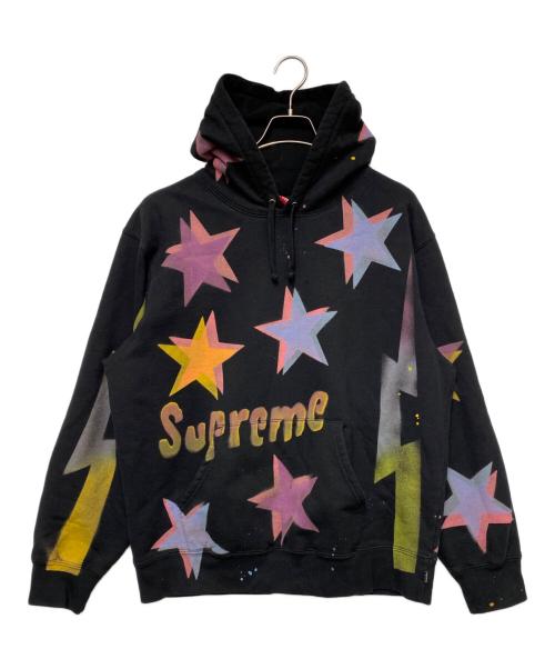 SUPREME（シュプリーム）Supreme (シュプリーム) Gonz Stars Hooded Sweatshirt ブラック サイズ:Mの古着・服飾アイテム