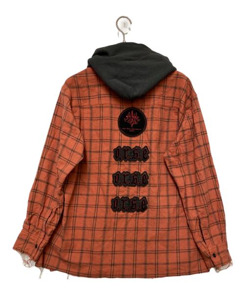 Azuma（アズマ）Azuma (アズマ) フーデッドジャケット レッド×ブラック サイズ:Sの古着・服飾アイテム