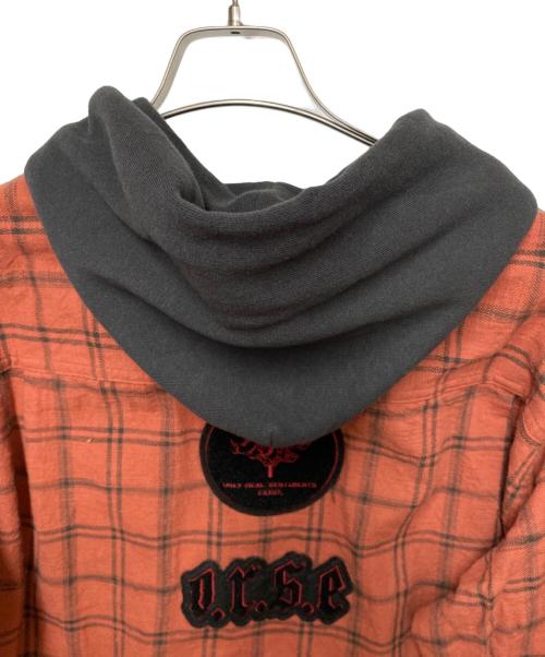 Azuma（アズマ）Azuma (アズマ) フーデッドジャケット レッド×ブラック サイズ:Sの古着・服飾アイテム