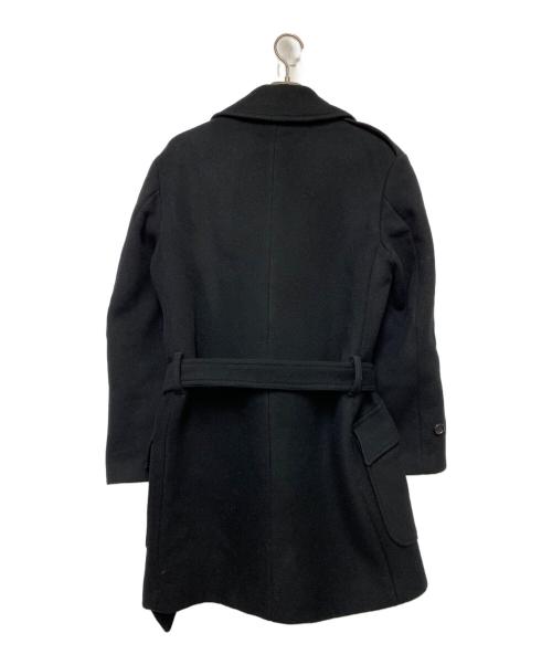 N.HOOLYWOOD（エヌ ハリウッド）N.HOOLYWOOD (エヌ ハリウッド) ベルト付きコート ブラック サイズ:36の古着・服飾アイテム