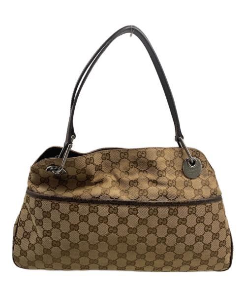 GUCCI（グッチ）GUCCI (グッチ) ハンドバッグ ブラウンの古着・服飾アイテム