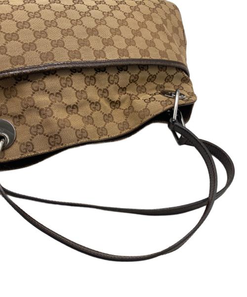 GUCCI（グッチ）GUCCI (グッチ) ハンドバッグ ブラウンの古着・服飾アイテム