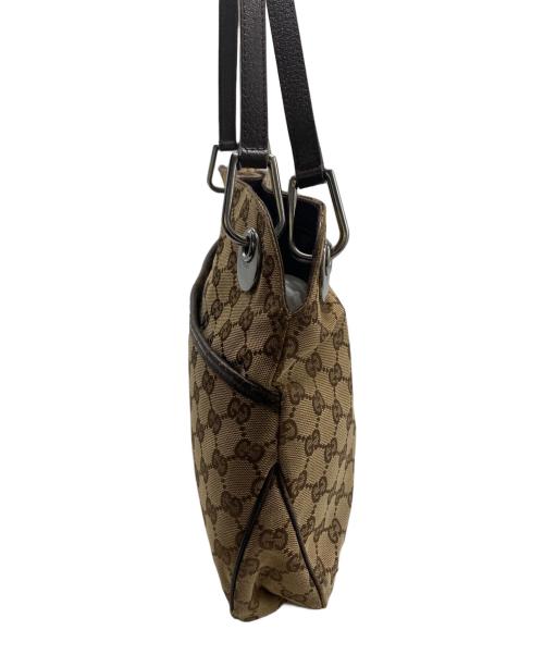 GUCCI（グッチ）GUCCI (グッチ) ハンドバッグ ブラウンの古着・服飾アイテム