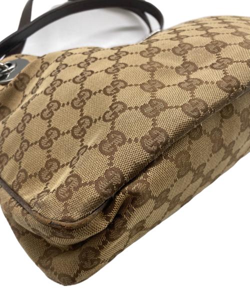 GUCCI（グッチ）GUCCI (グッチ) ハンドバッグ ブラウンの古着・服飾アイテム