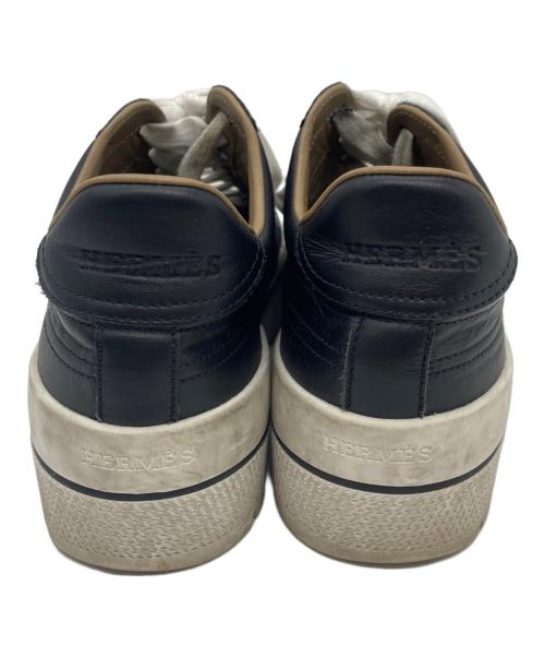 HERMES（エルメス）HERMES (エルメス) スニーカー ブラック×ホワイト サイズ:不明の古着・服飾アイテム