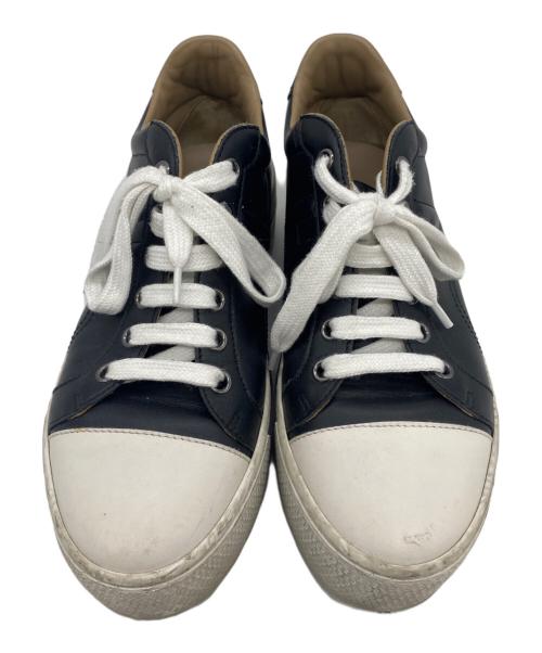 HERMES（エルメス）HERMES (エルメス) スニーカー ブラック×ホワイト サイズ:不明の古着・服飾アイテム