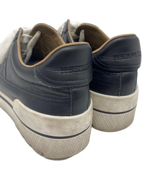 HERMES（エルメス）HERMES (エルメス) スニーカー ブラック×ホワイト サイズ:不明の古着・服飾アイテム