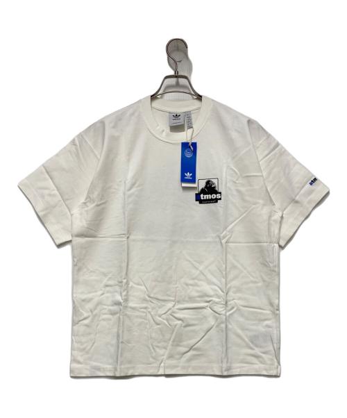 adidas（アディダス）adidas (アディダス) X-LARGE (エクストララージ) ATMOS (アトモス) 半袖Tシャツ ホワイト 未使用品の古着・服飾アイテム