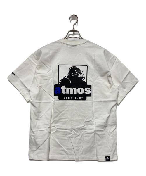 adidas（アディダス）adidas (アディダス) X-LARGE (エクストララージ) ATMOS (アトモス) 半袖Tシャツ ホワイト 未使用品の古着・服飾アイテム