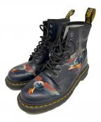 Dr.Martens×RICK GRIFFIN EYEドクターマーチン×）の古着「8ホールブーツ」｜ブラック