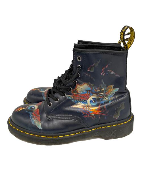 Dr.Martens（ドクターマーチン）Dr.Martens (ドクターマーチン) RICK GRIFFIN EYE 8ホールブーツ ブラック サイズ:28.0㎝の古着・服飾アイテム