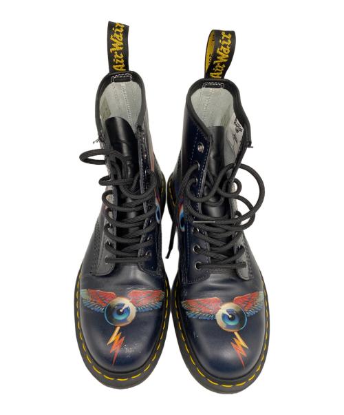 Dr.Martens（ドクターマーチン）Dr.Martens (ドクターマーチン) RICK GRIFFIN EYE 8ホールブーツ ブラック サイズ:28.0㎝の古着・服飾アイテム