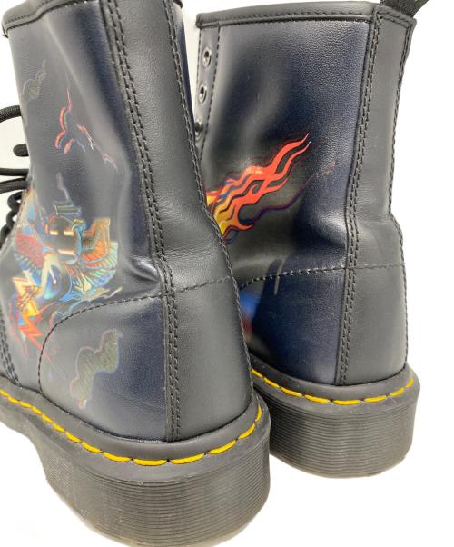 Dr.Martens（ドクターマーチン）Dr.Martens (ドクターマーチン) RICK GRIFFIN EYE 8ホールブーツ ブラック サイズ:28.0㎝の古着・服飾アイテム