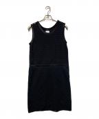 CHANELシャネル）の古着「ノースリーブワンピース」｜ブラック
