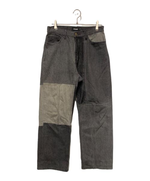 X-LARGE（エクストララージ）X-LARGE (エクストララージ) パッチワークデニムパンツ ブラック サイズ:81㎝の古着・服飾アイテム