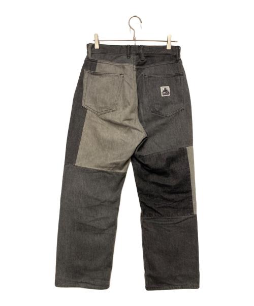 X-LARGE（エクストララージ）X-LARGE (エクストララージ) パッチワークデニムパンツ ブラック サイズ:81㎝の古着・服飾アイテム