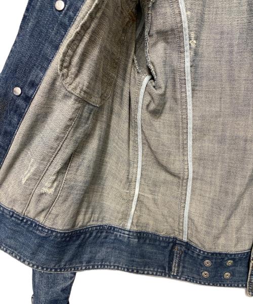 DOLCE & GABBANA（ドルチェ＆ガッバーナ）DOLCE & GABBANA (ドルチェ＆ガッバーナ) ロゴワッペンデニムジャケット インディゴ サイズ:Sの古着・服飾アイテム