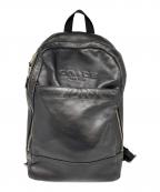 COACHコーチ）の古着「レザーリュック」｜ブラック