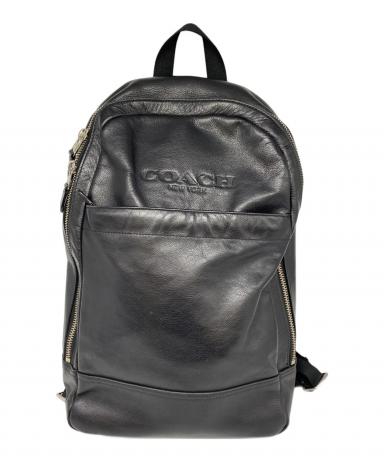 中古・古着通販】COACH (コーチ) レザーリュック ブラック｜ブランド