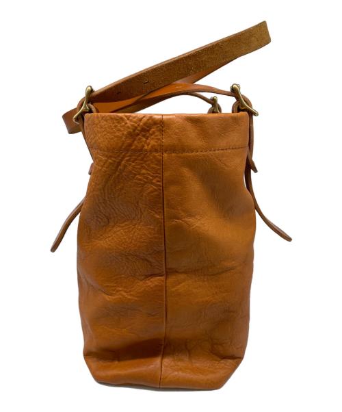 SLOW（スロウ）SLOW (スロウ) レザートートバッグ ブラウンの古着・服飾アイテム