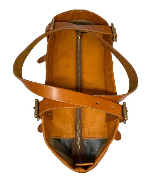 SLOW（スロウ）SLOW (スロウ) レザートートバッグ ブラウンの古着・服飾アイテム