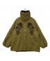 iS ScoLar（イズ スカラー）の古着「花刺繍中綿ブルゾン」｜オリーブ