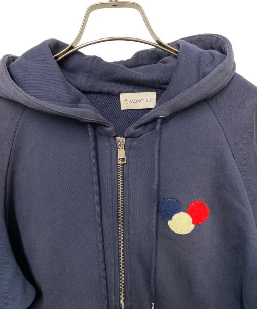 MONCLER（モンクレール）MONCLER (モンクレール) ジップパーカー ネイビー サイズ:XLの古着・服飾アイテム