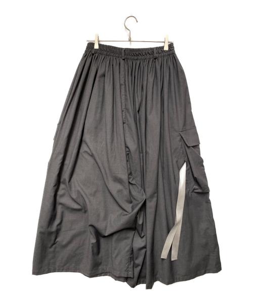 NO ID.（ノーアイディー）NO ID. (ノーアイディー) ギャザーバギーカーゴトラウザーズ グレー サイズ:1の古着・服飾アイテム