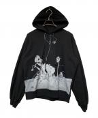 CHRISTIAN DADAクリスチャンダダ）の古着「ARAKI PRINT HOODIE」｜ブラック